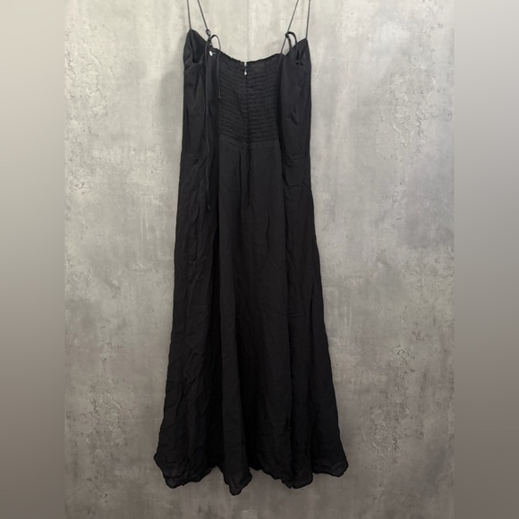 New Reformation Juliette Dress In Black Sz 10 B3288 - Picture 6 of 7